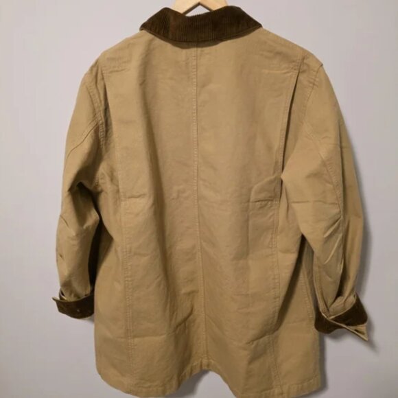 NWT Polo Ralph Lauren Beige Oversize Jacket Corduroy Collar Cuff Size Medium - Picture 11 of 13
